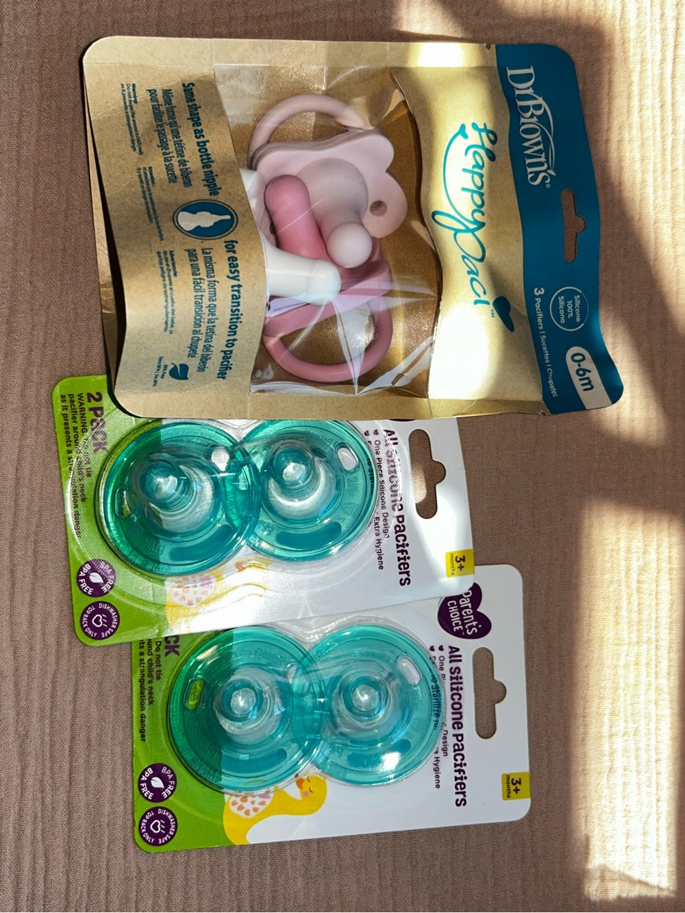 Dr. Brown's Happy Paci Silicone Pacifier - Pink